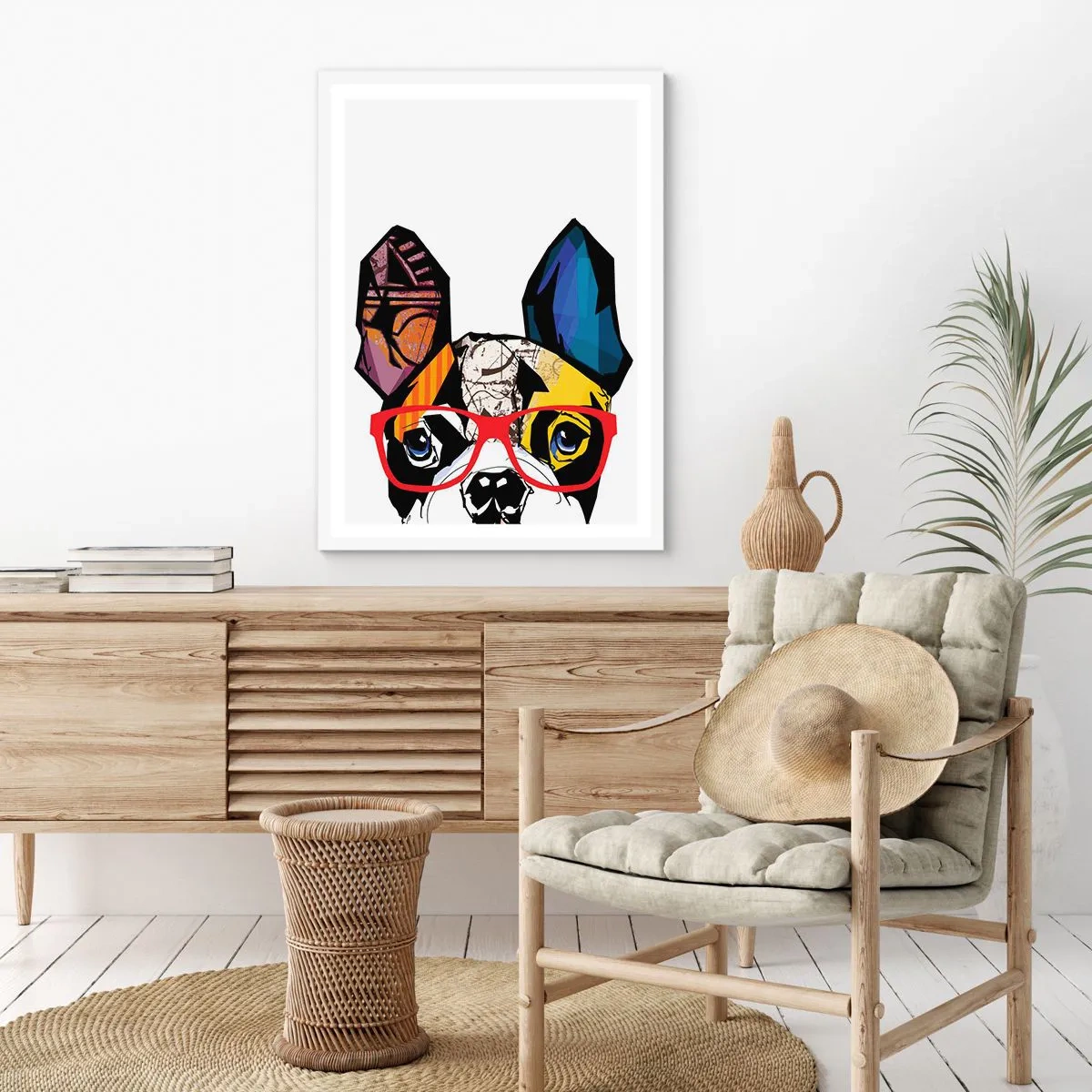 Poster in een witte lijst - intellectueel - 61x91 cm