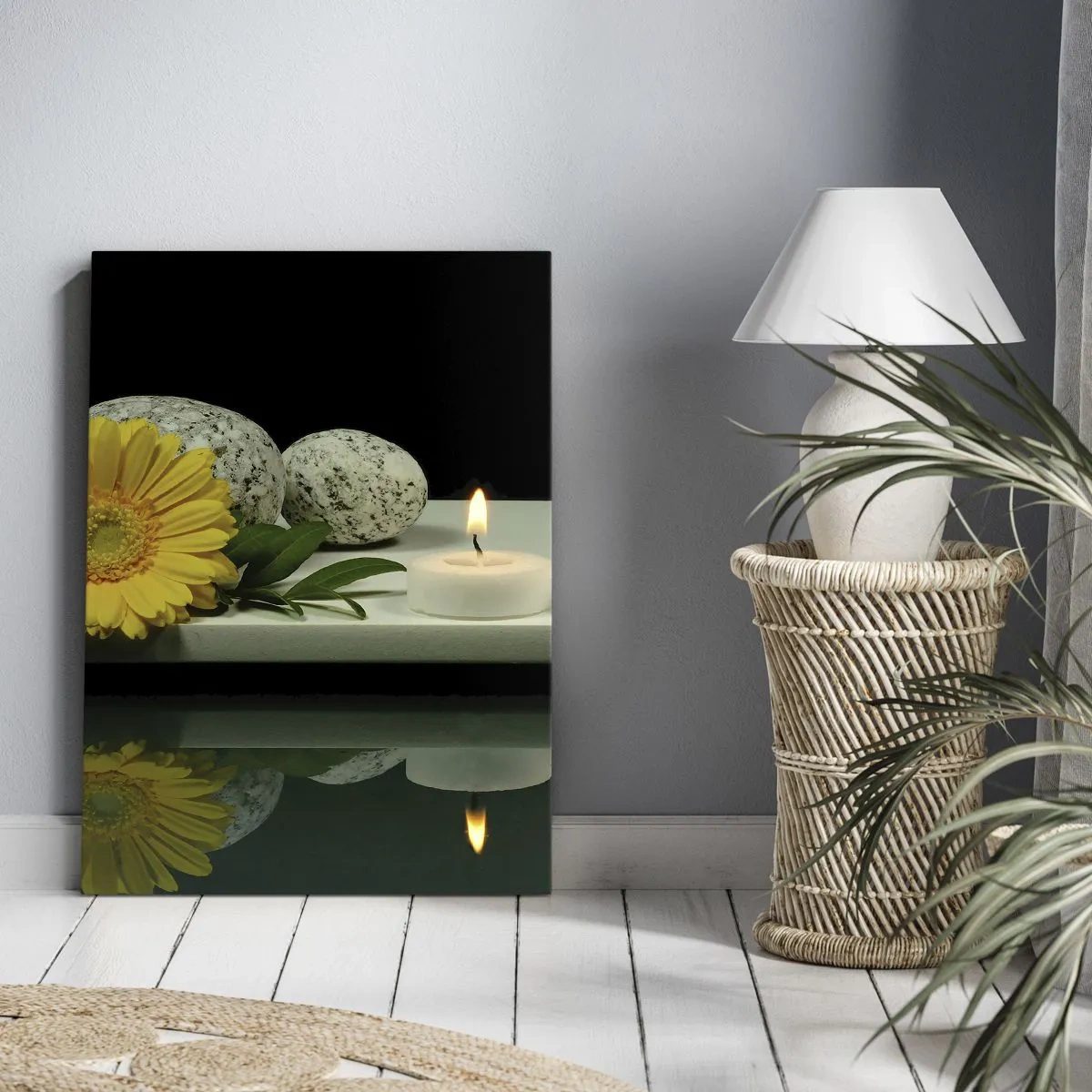 Schilderen op canvas - Zintuigen kalmeren - 45x80 cm