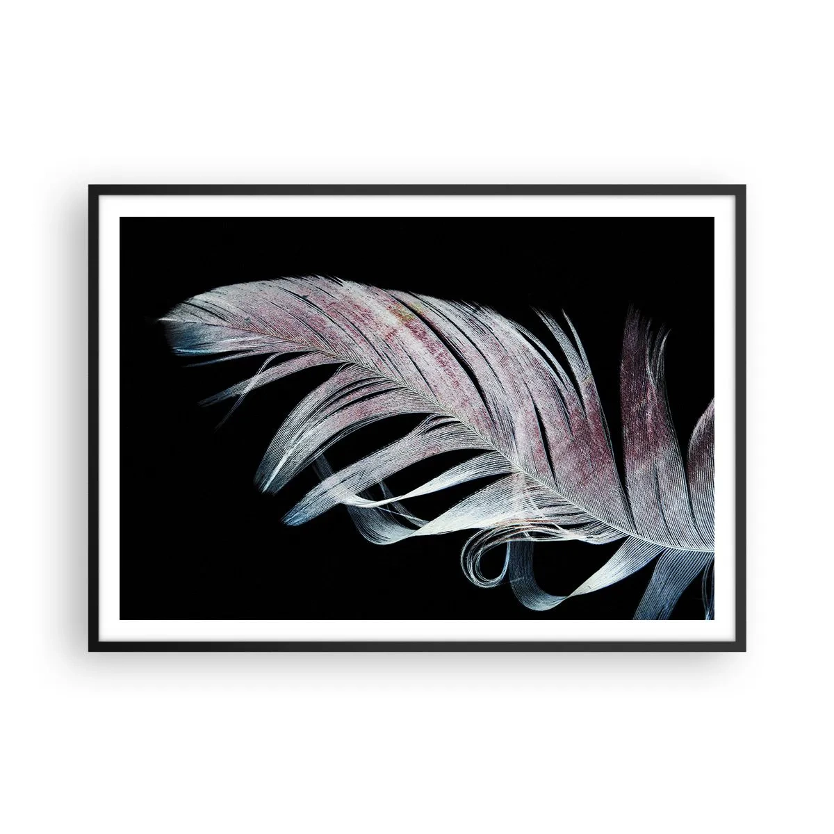 Poster in een zwarte lijst - Denk aan aanraking - 100x70 cm