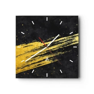 Wandklok - Klok - Spring in hyperruimte - 30x30 cm