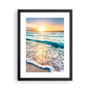 Poster in een zwarte lijst - Een uitzicht dat de moeite waard is - 30x40 cm