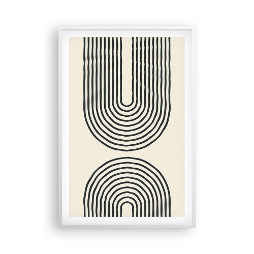 Poster in een witte lijst - In een ogenblik ... - 61x91 cm