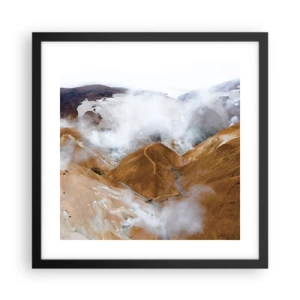 Poster in een zwarte lijst - De rauwe schoonheid van IJsland - 40x40 cm
