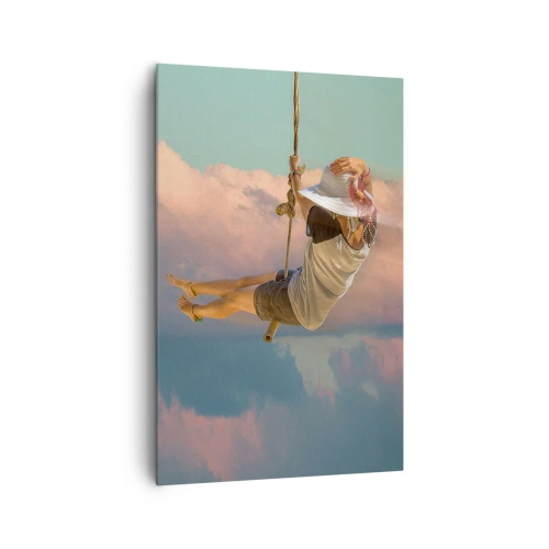 Schilderen op canvas - Plezier in de wolken - 80x120 cm