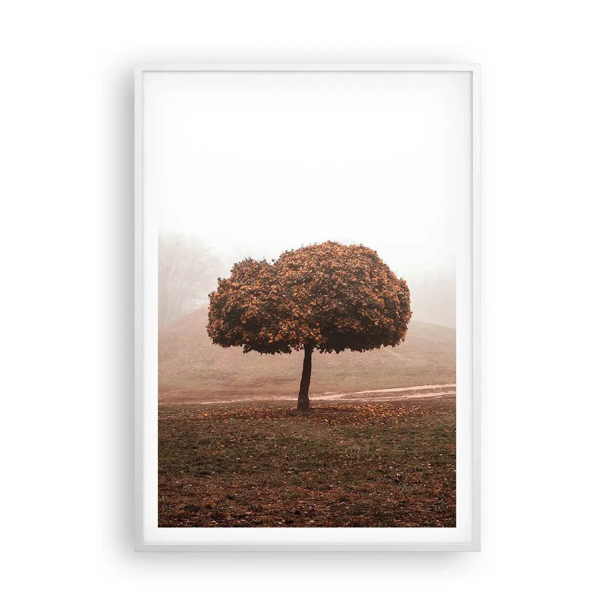 Poster in een witte lijst - Na een drukke zomer - 70x100 cm