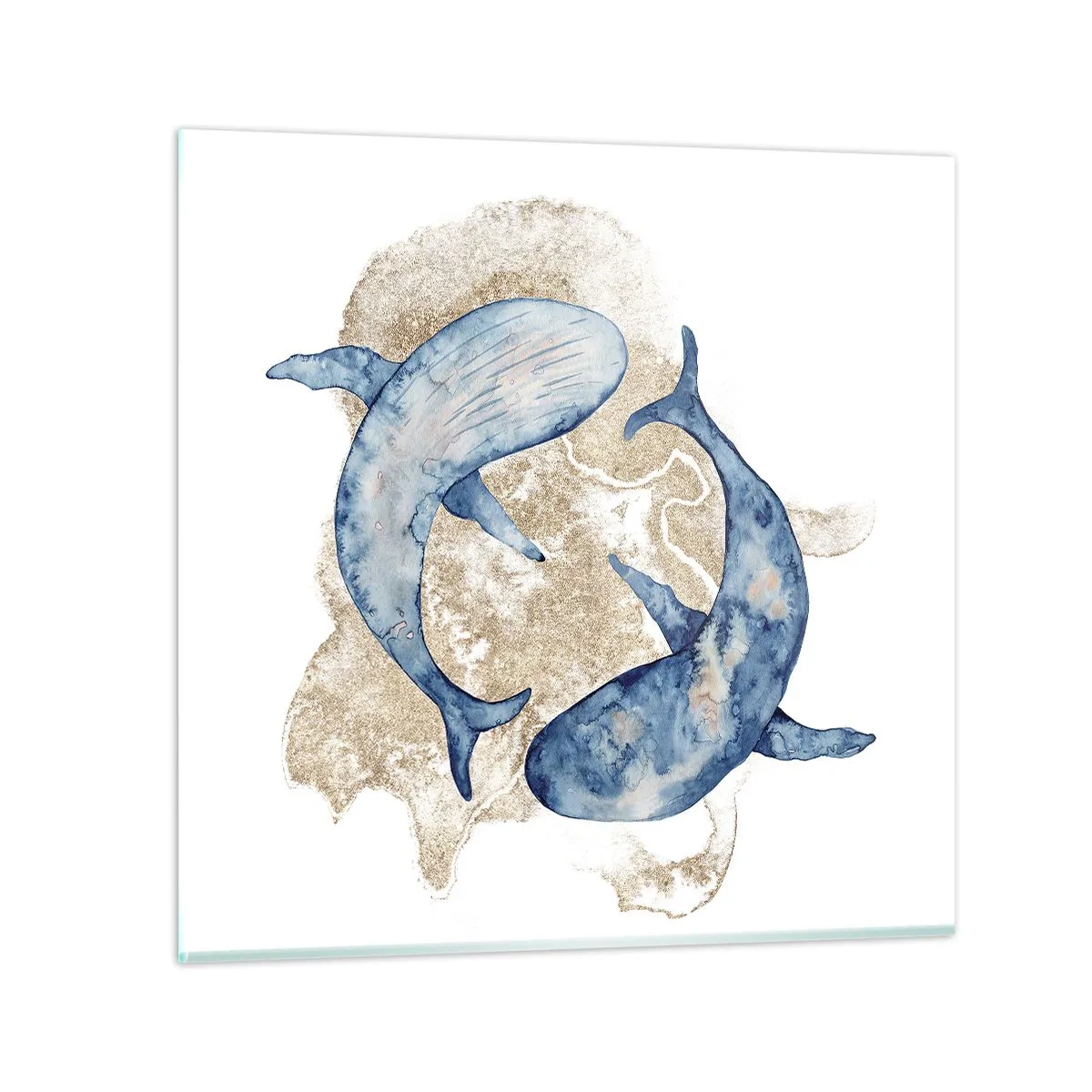 Schilderen op glas - Vriendschap of liefde? - 70x70 cm