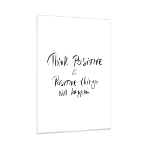 Schilderen op glas - Hoe leef je het leven? - 50x70 cm