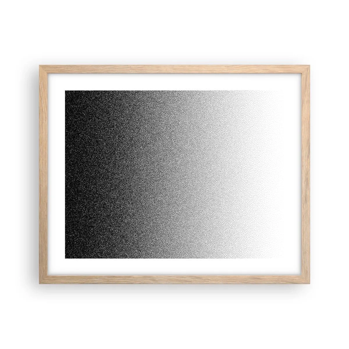 Een poster in een licht eiken lijst - Naar het licht - 50x40 cm