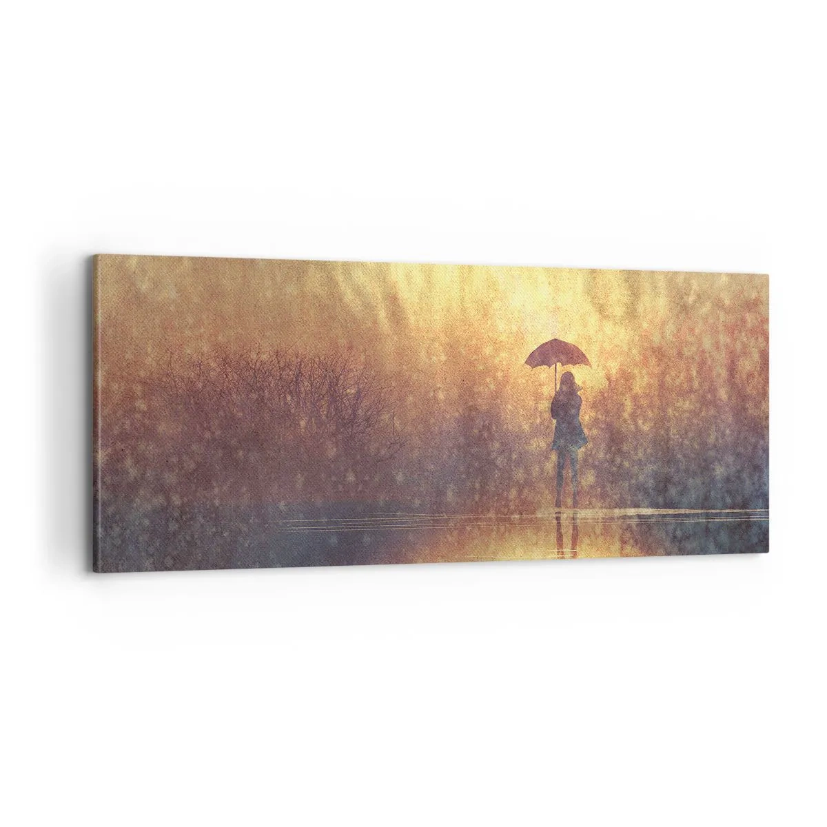 Schilderen op canvas - Ik voel dat iemand naar me kijkt - 100x40 cm