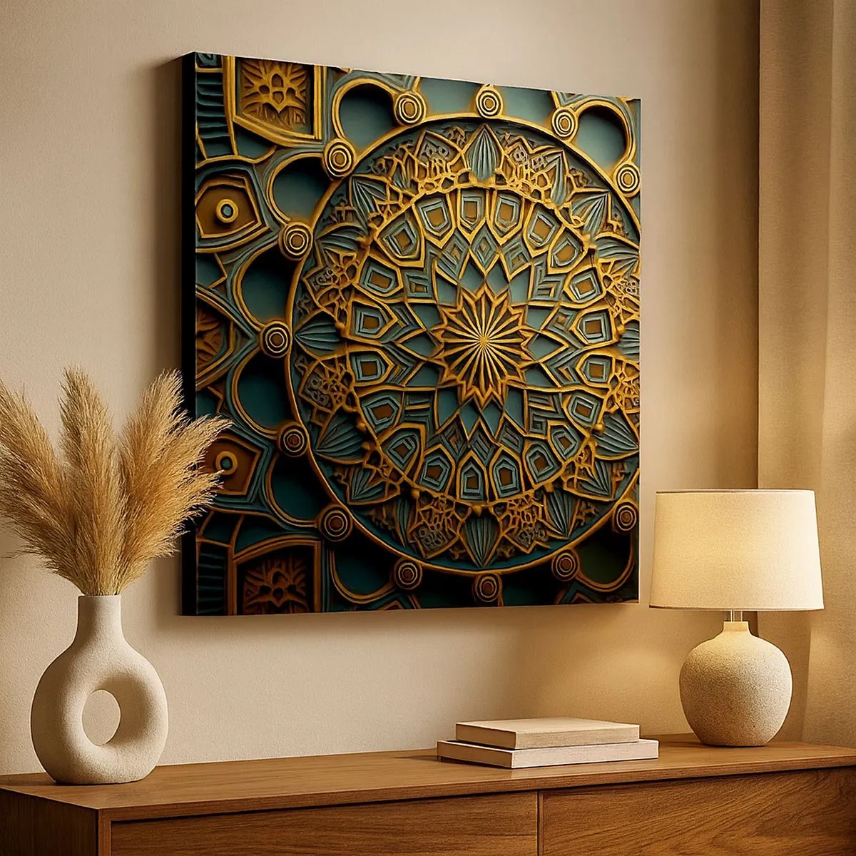 Schilderen op canvas - In Arabische sfeer - 30x30 cm