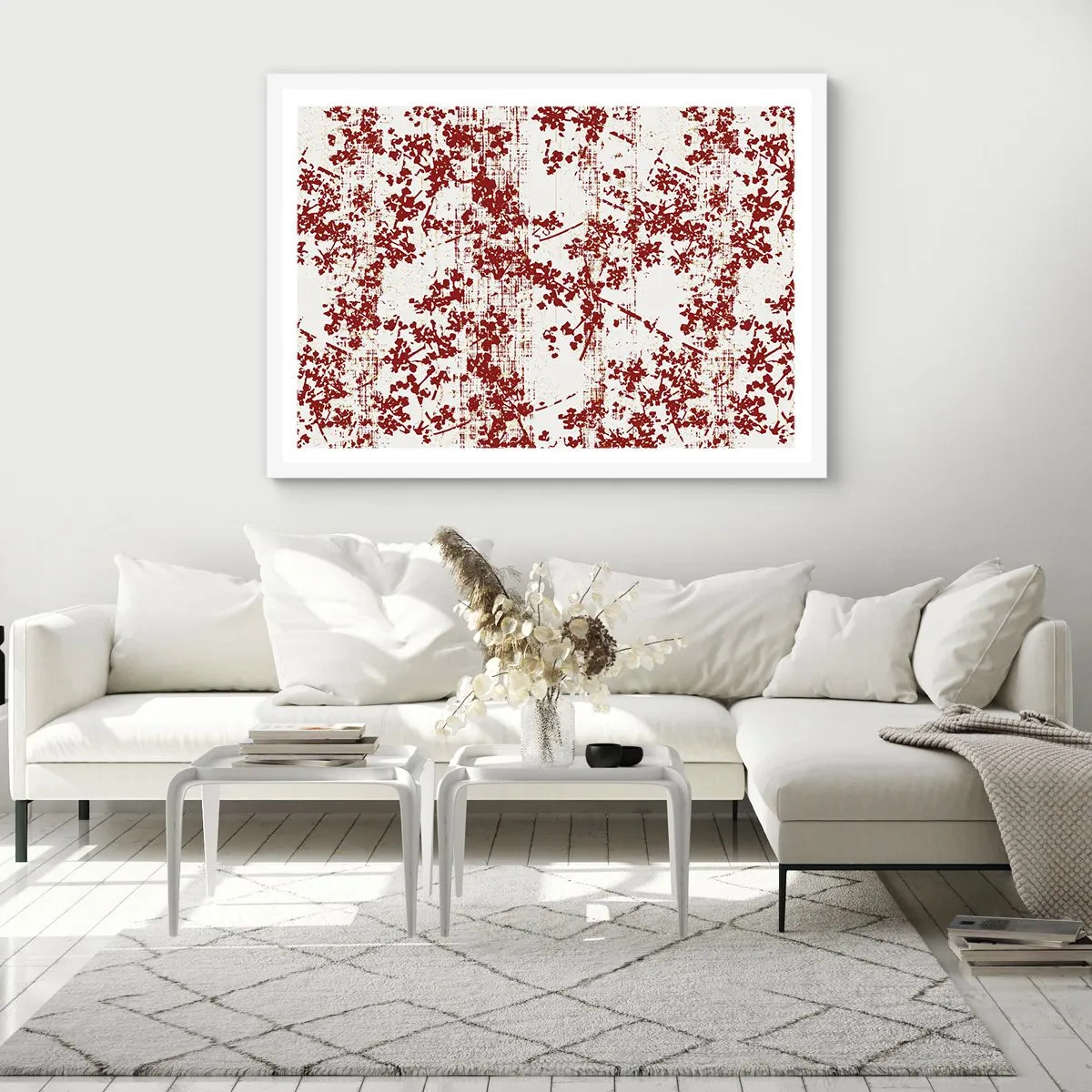 Poster in een witte lijst - Zoals oud calico - 91x61 cm