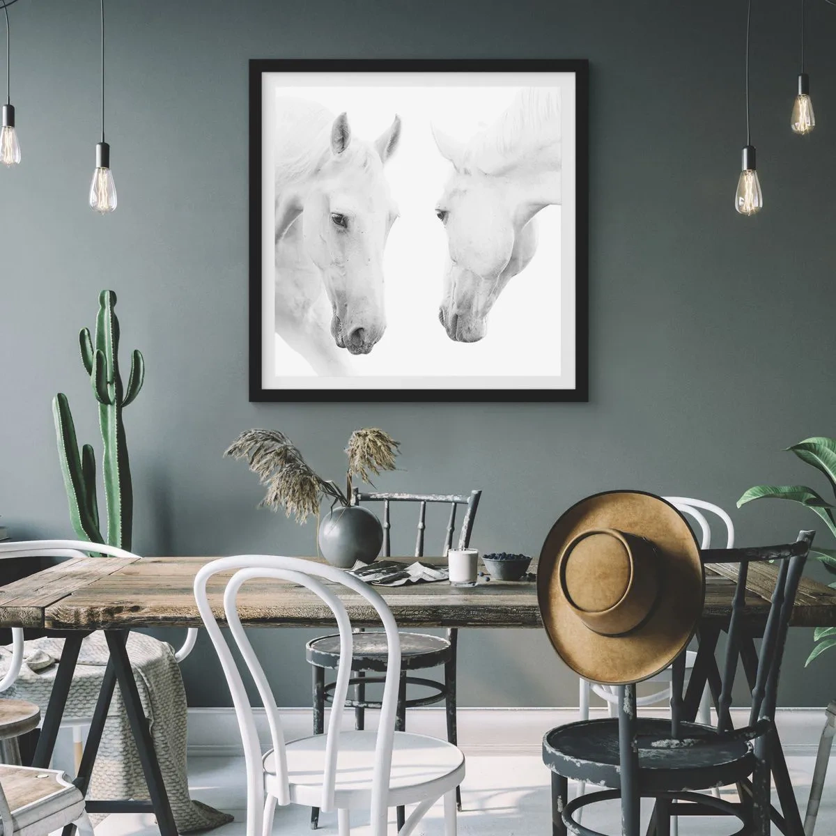 Poster in een zwarte lijst - Is dit vriendschap...? - 30x30 cm