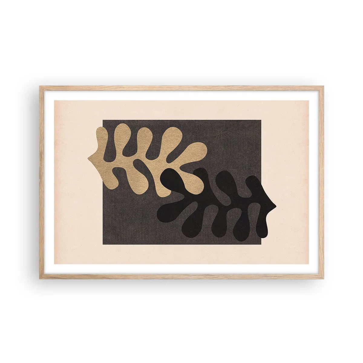 Een poster in een licht eiken lijst - Afwezigheid en complement - 91x61 cm