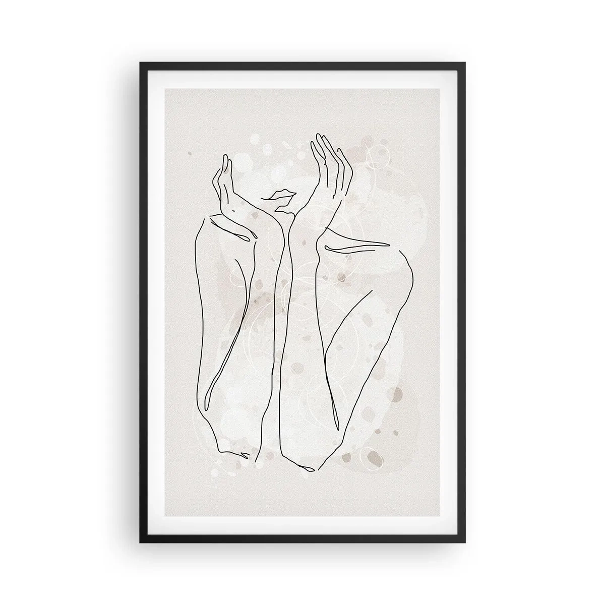 Poster in een zwarte lijst - Een dromerig moment - 61x91 cm