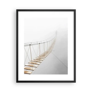 Poster in een zwarte lijst - Waar zal het je brengen? - 40x50 cm