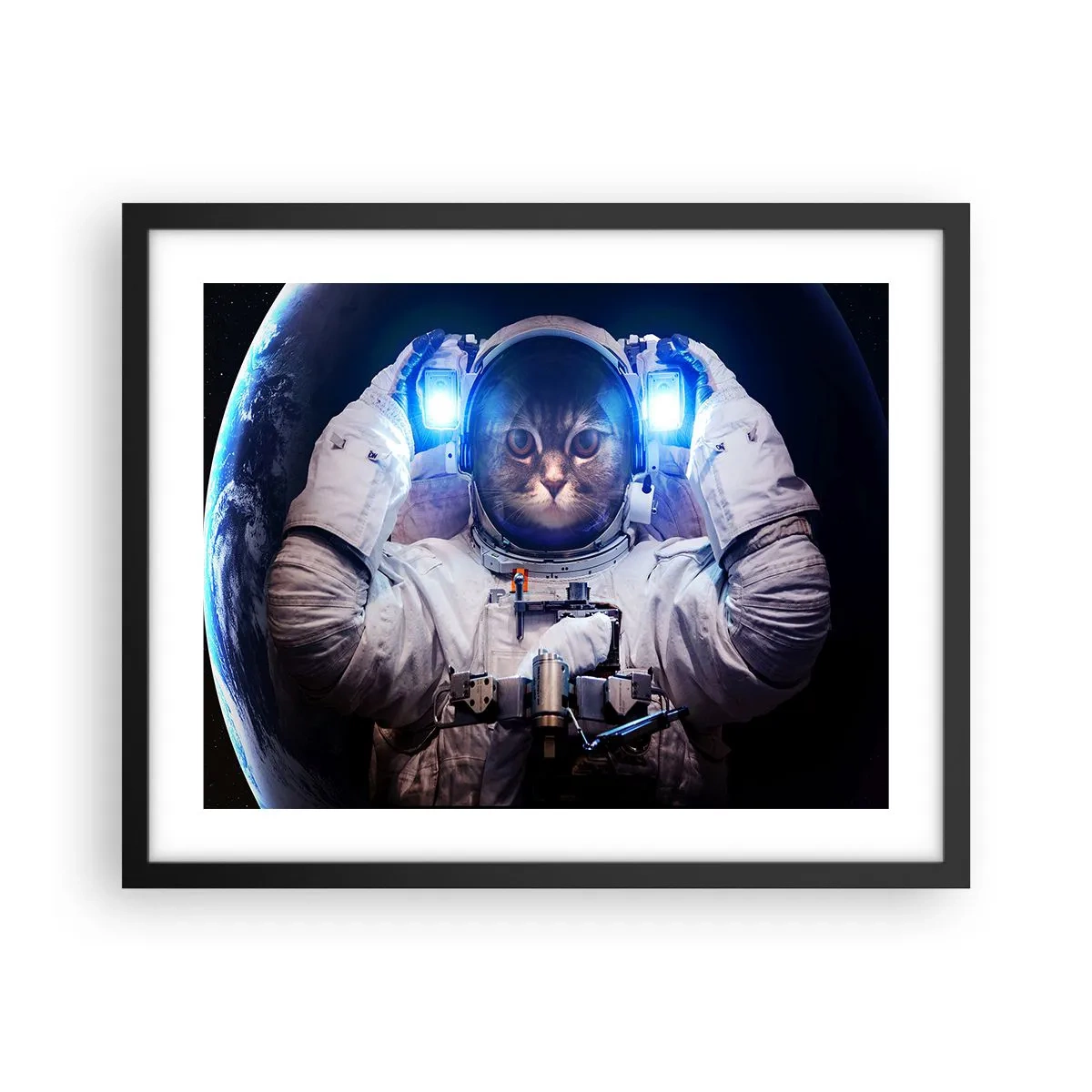 Poster in een zwarte lijst - Houston, je hebt een probleem - 50x40 cm