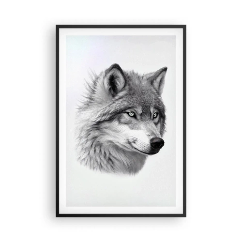 Poster in een zwarte lijst - Alfa – zonder twijfel - 61x91 cm