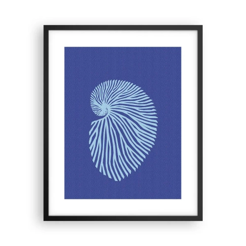 Poster in een zwarte lijst - De geboorte van de schelp - 40x50 cm