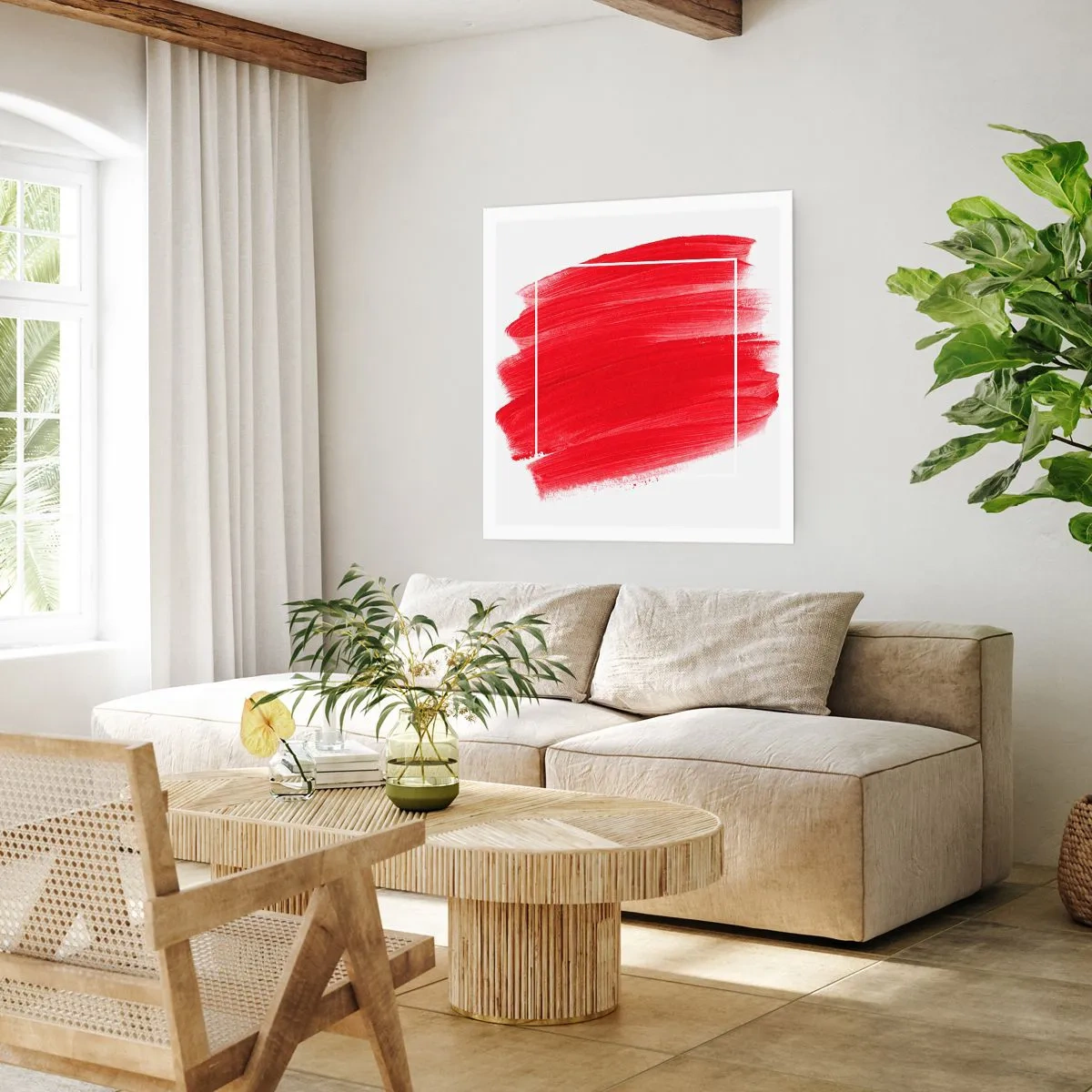 Poster - Uit het frame - 60x60 cm