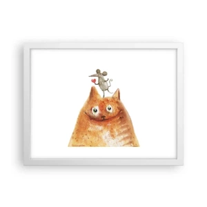 Poster in een witte lijst - De paradoxen van de liefde - 40x30 cm