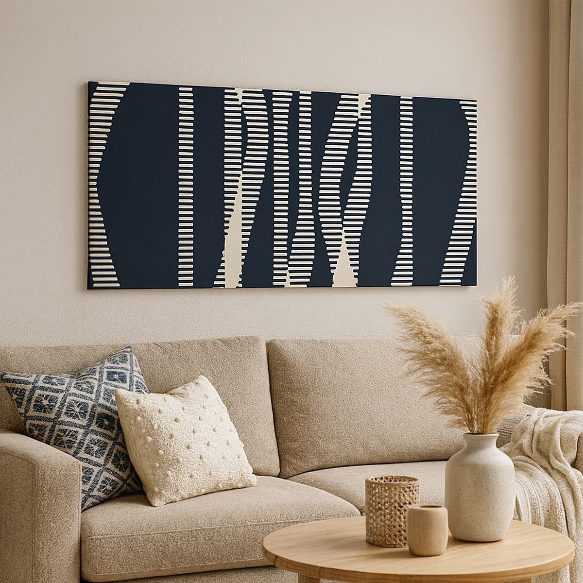 Schilderen op canvas - Een poging om de duisternis te doorbreken - 30x30 cm