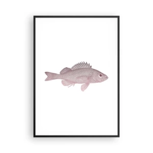 Poster in een zwarte lijst - Grote ogen vis - 70x100 cm