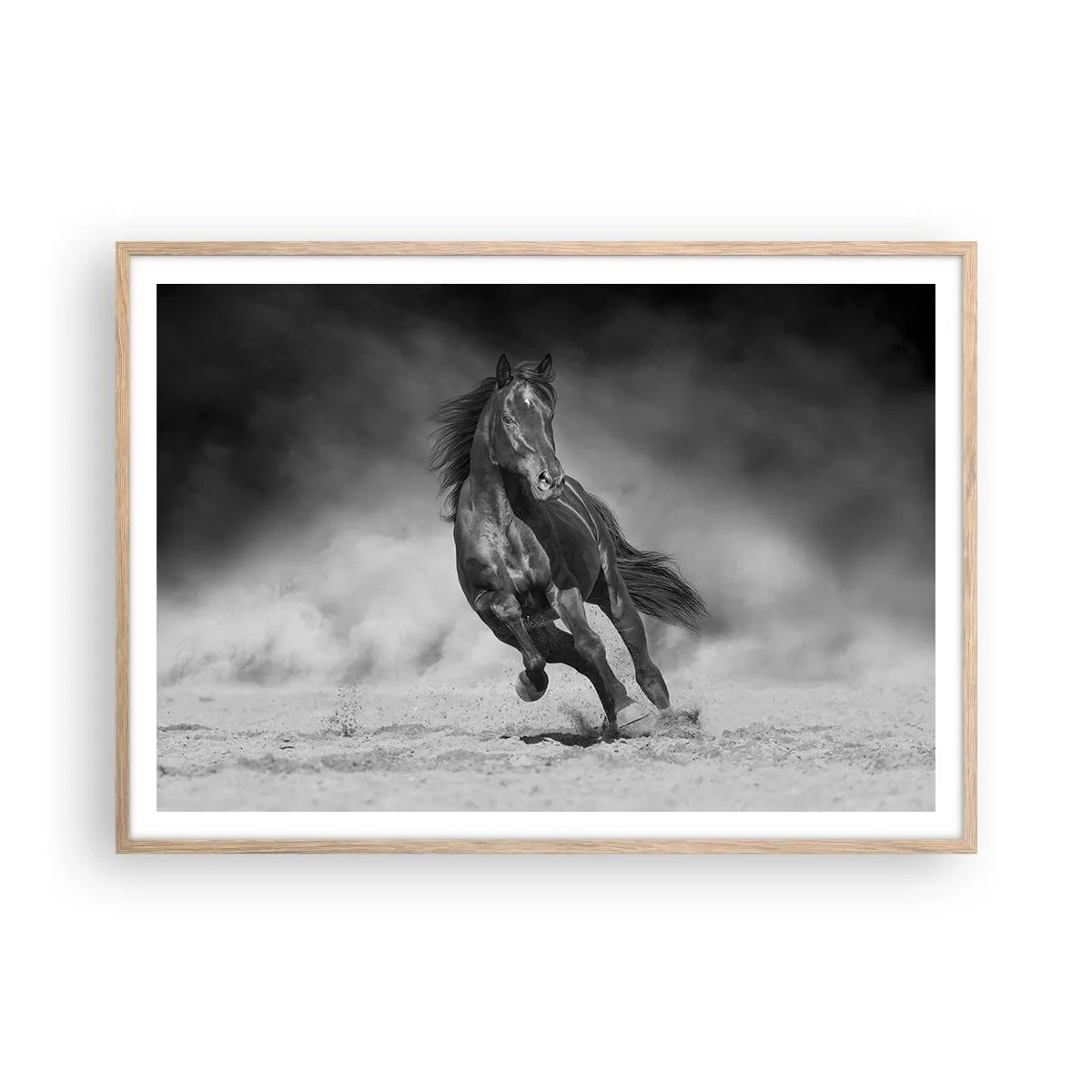 Een poster in een licht eiken lijst - De emir zelf waardig - 100x70 cm