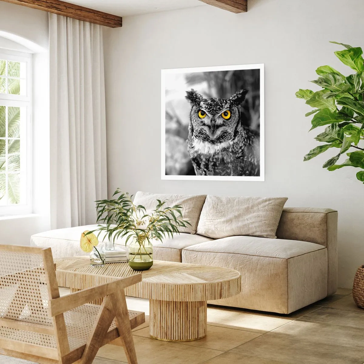 Poster - Niets zal zich verbergen - 50x50 cm