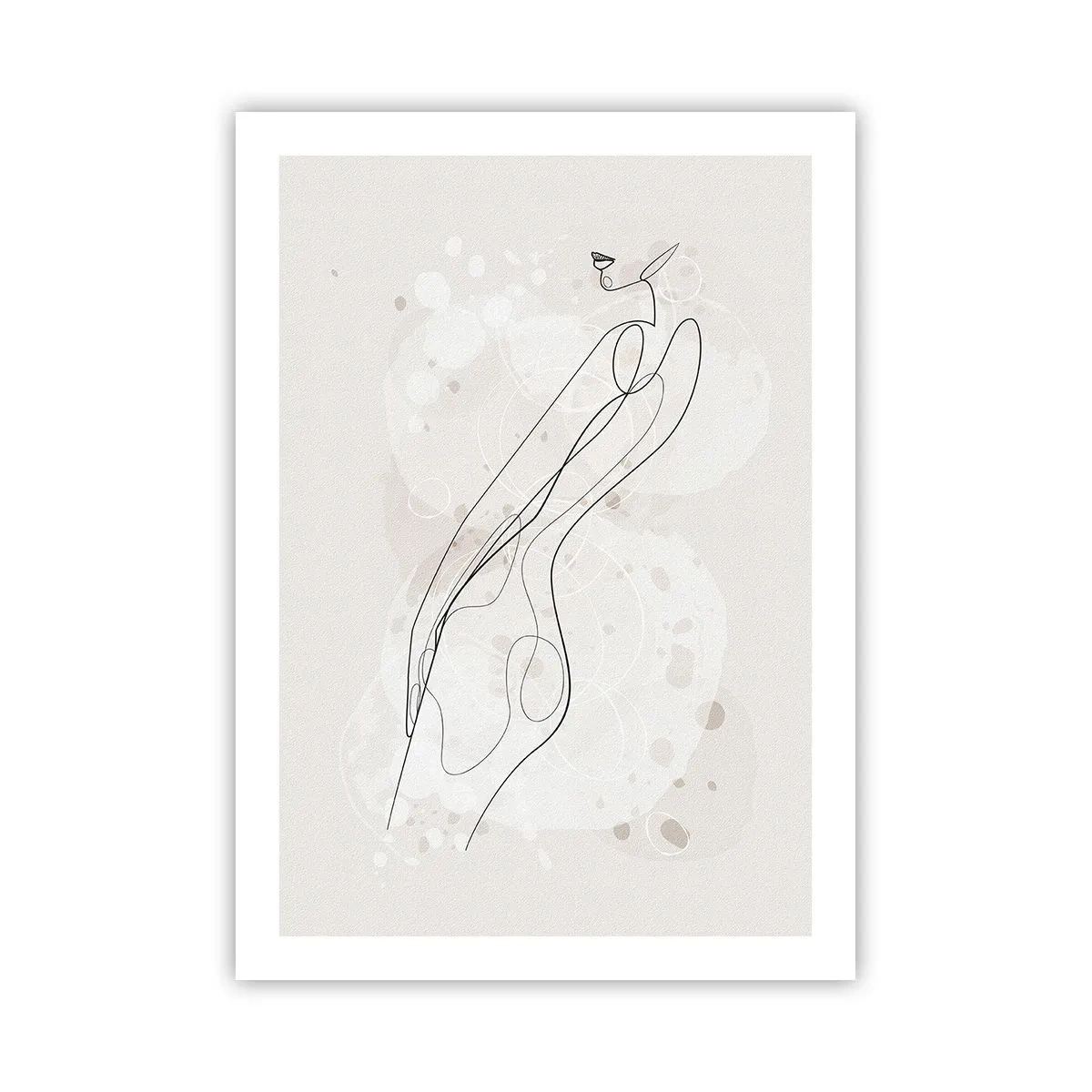 Poster - De blik dwaalt af - 50x70 cm