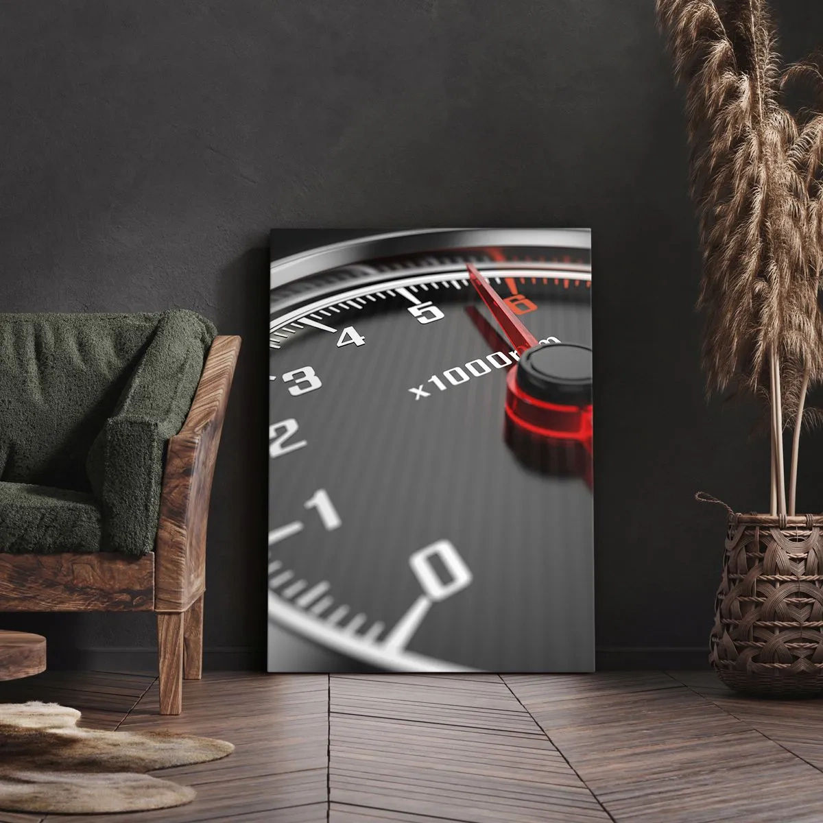 Schilderen op canvas - Geef vol gas - 65x120 cm