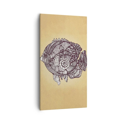 Schilderen op canvas - Uit een oceaan van ornamenten - 55x100 cm