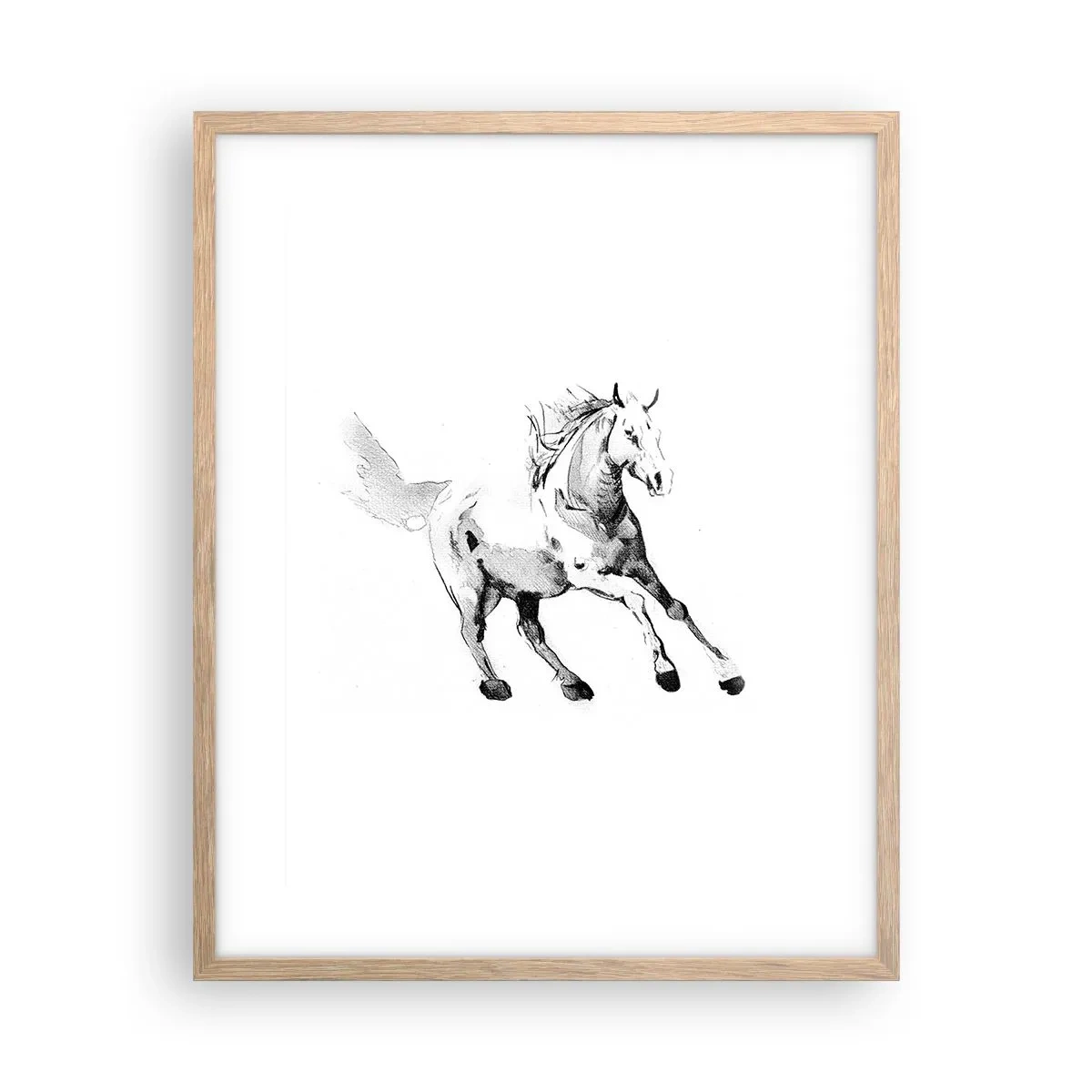 Een poster in een licht eiken lijst - Ongetemde ziel - 40x50 cm