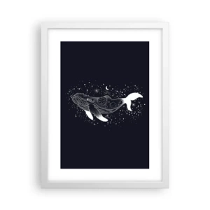 Poster in een witte lijst - In de oceaan van het universum - 30x40 cm