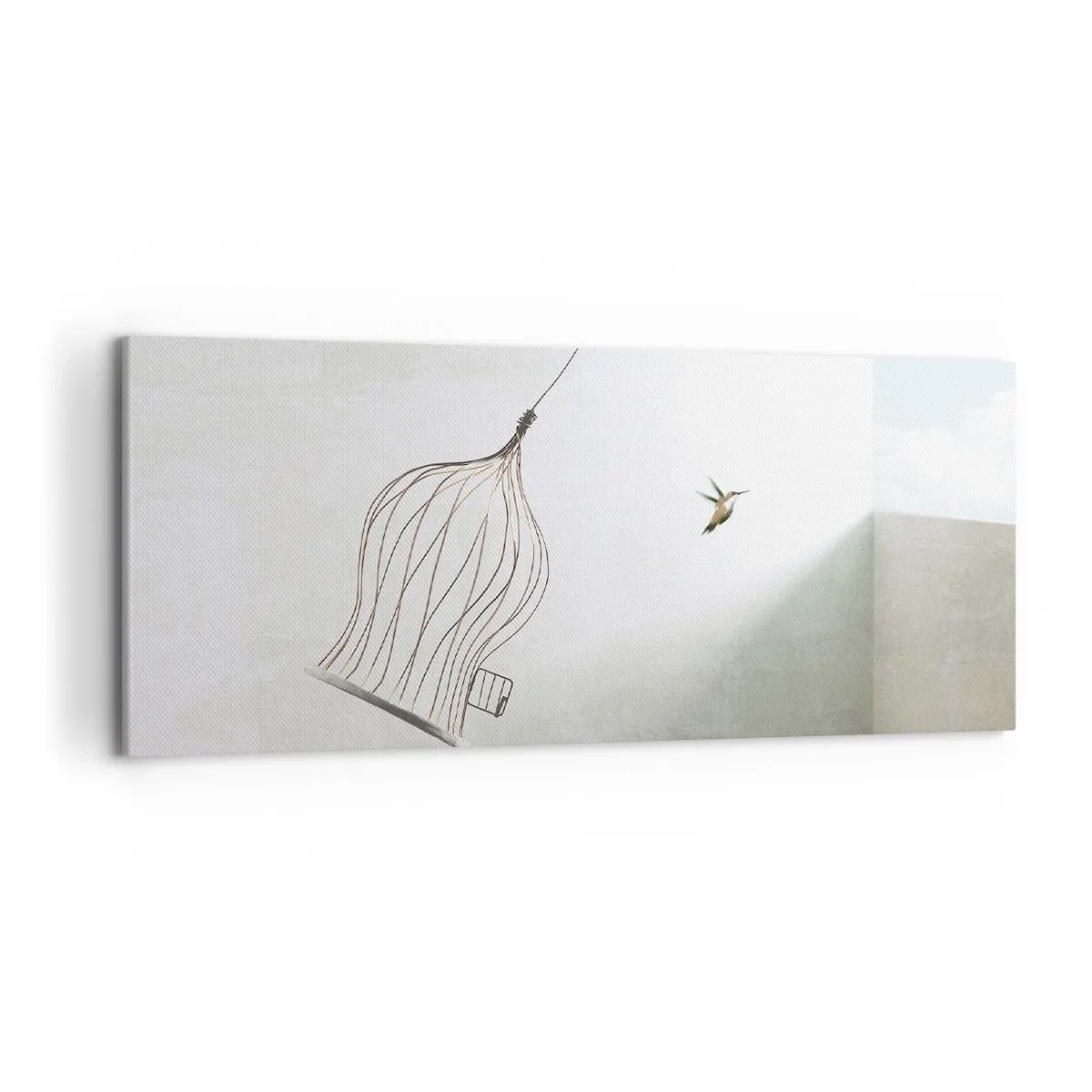 Schilderen op canvas - In je element - 120x50 cm