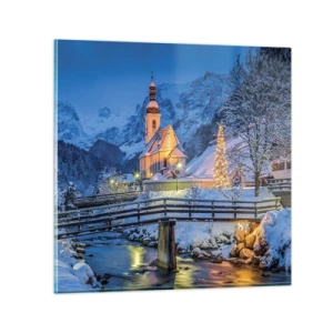 Schilderen op glas - Kerstgeest - 70x70 cm