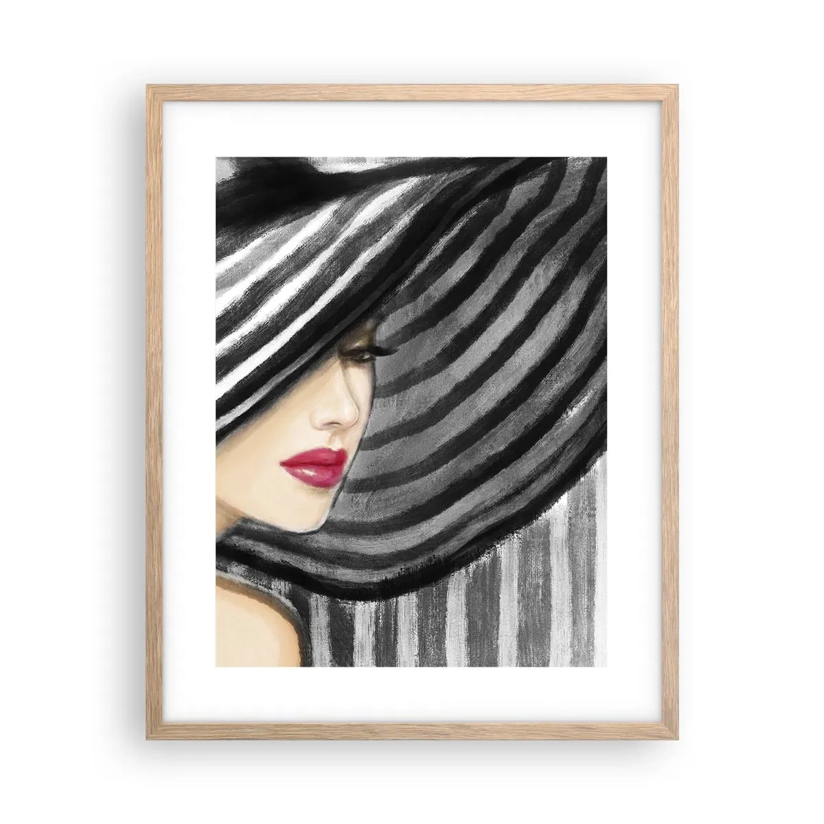 Een poster in een licht eiken lijst - Waar moet je zoeken? - 40x50 cm