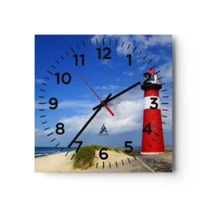 Wandklok - Klok - Een droom eenzame plek - 40x40 cm