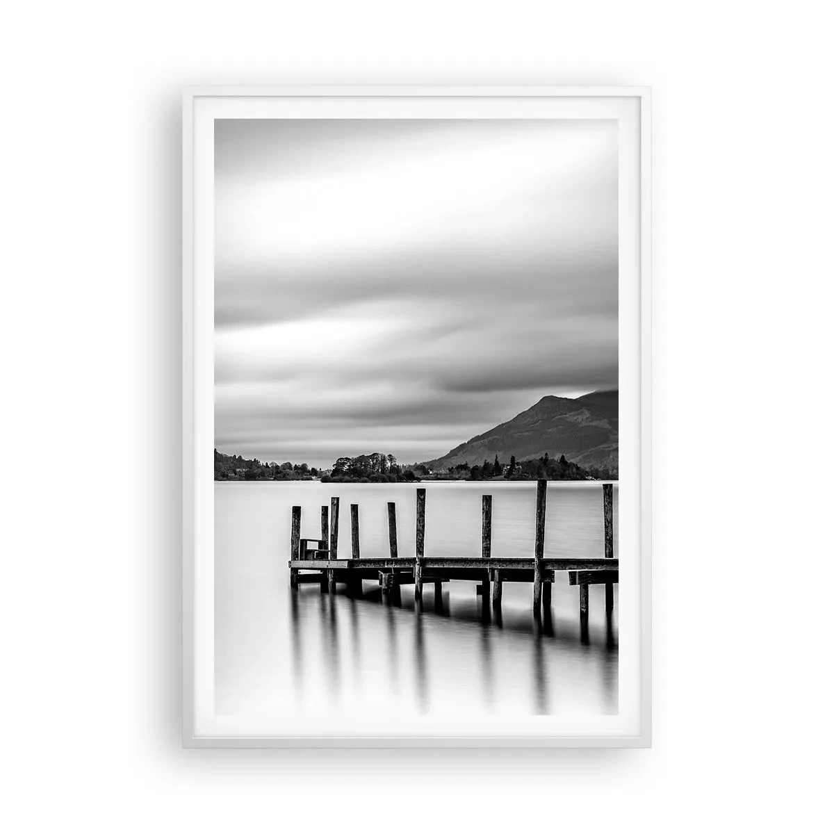 Poster in een witte lijst - Zachtheid en kracht - 70x100 cm