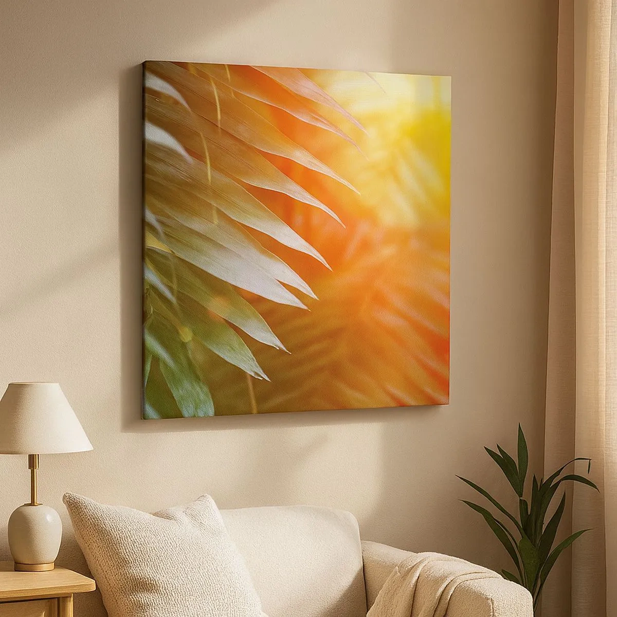 Schilderen op canvas - Ochtend in de jungle - 30x30 cm