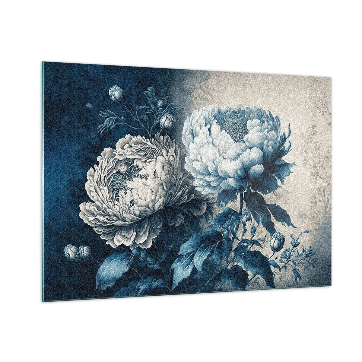 Schilderen op glas - Bij elkaar passend paar - 100x70 cm