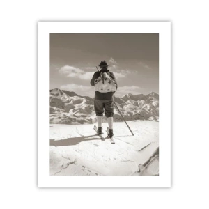 Poster - En de bergen blijven onveranderd - 40x50 cm