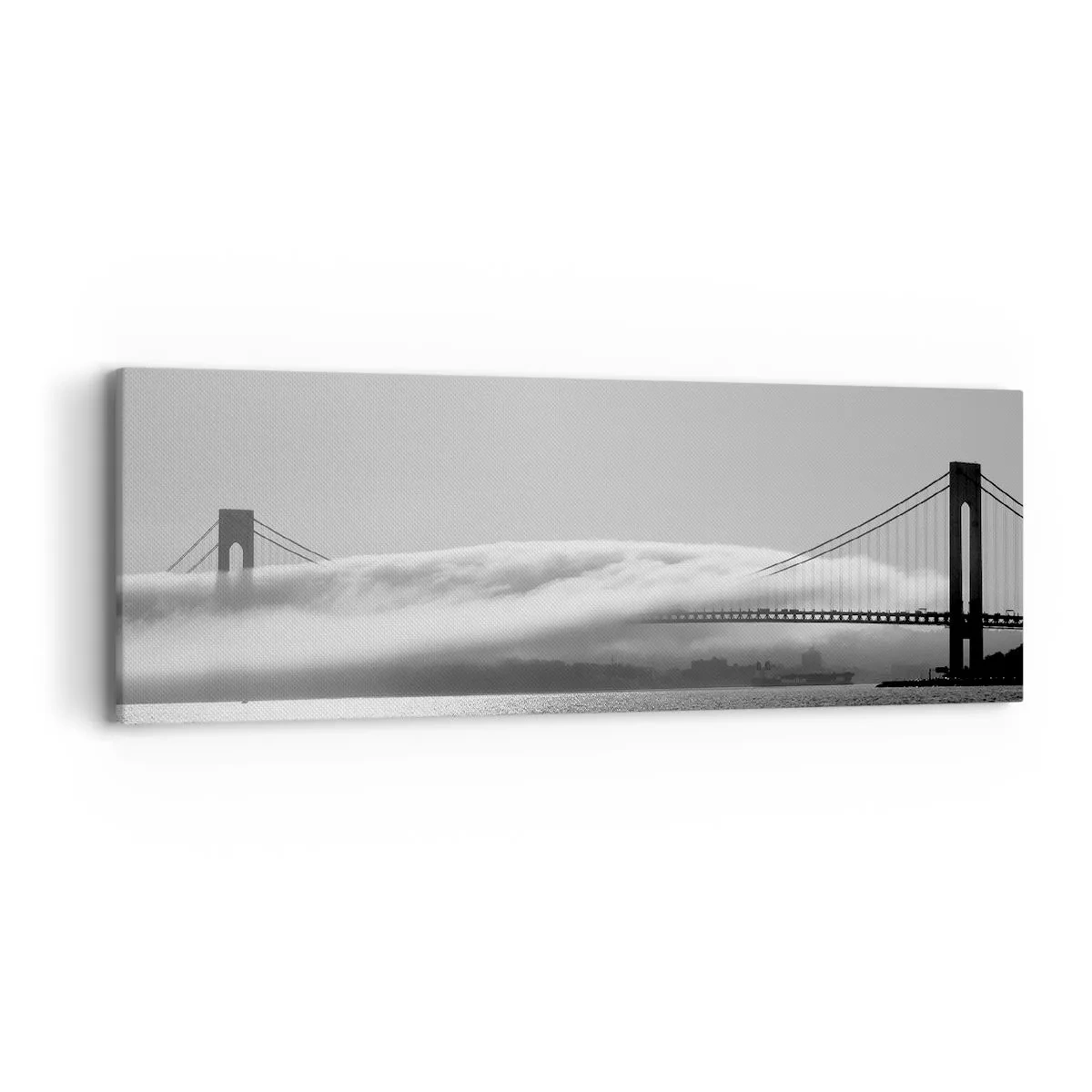 Schilderen op canvas - Vaar door de Golden Gates - 90x30 cm