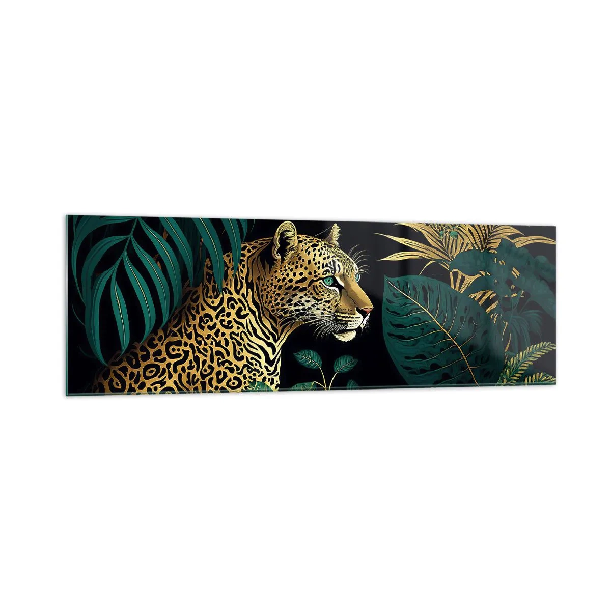 Schilderen op glas - Een gastheer in de jungle - 160x50 cm