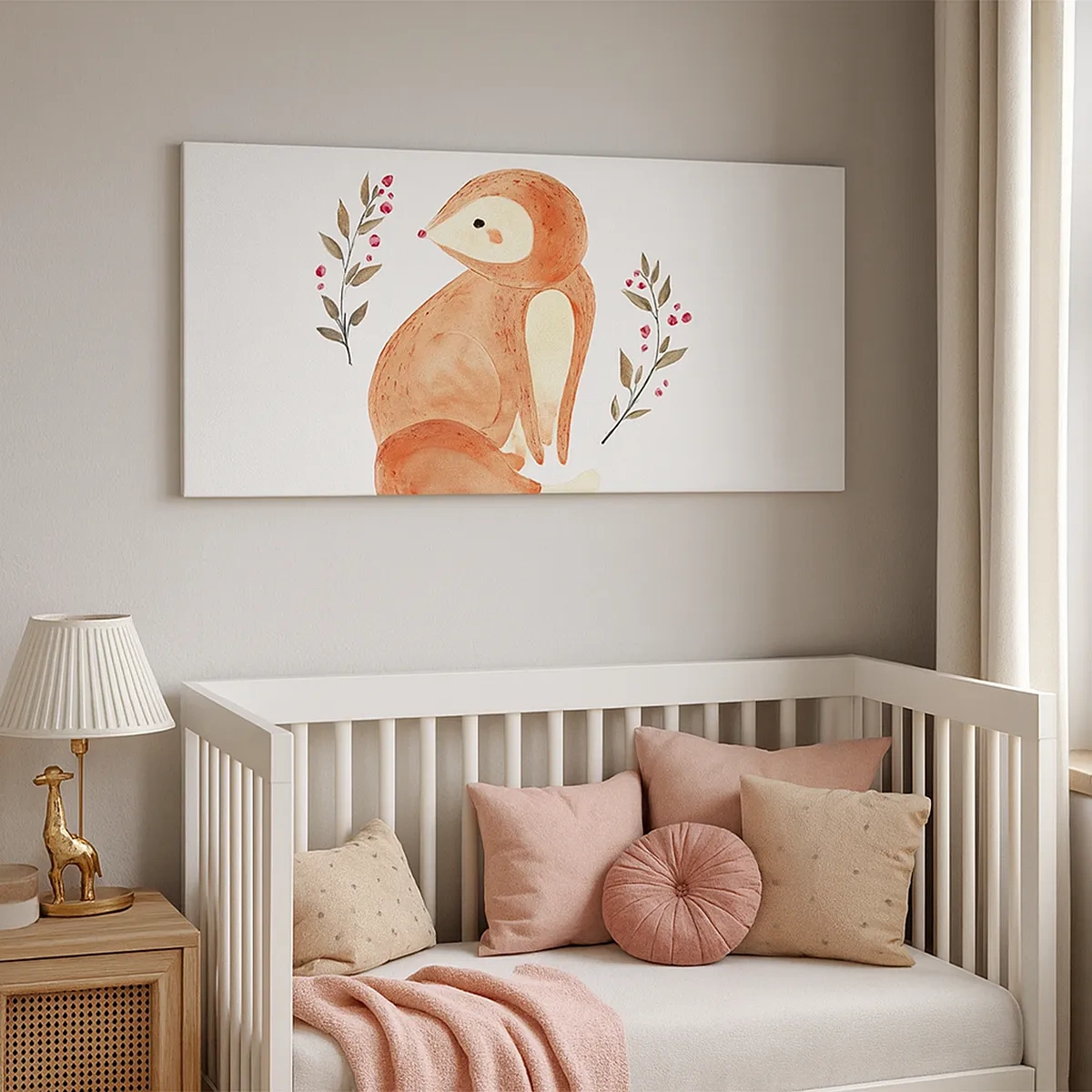 Schilderen op canvas - Kleine roodharige - 30x30 cm