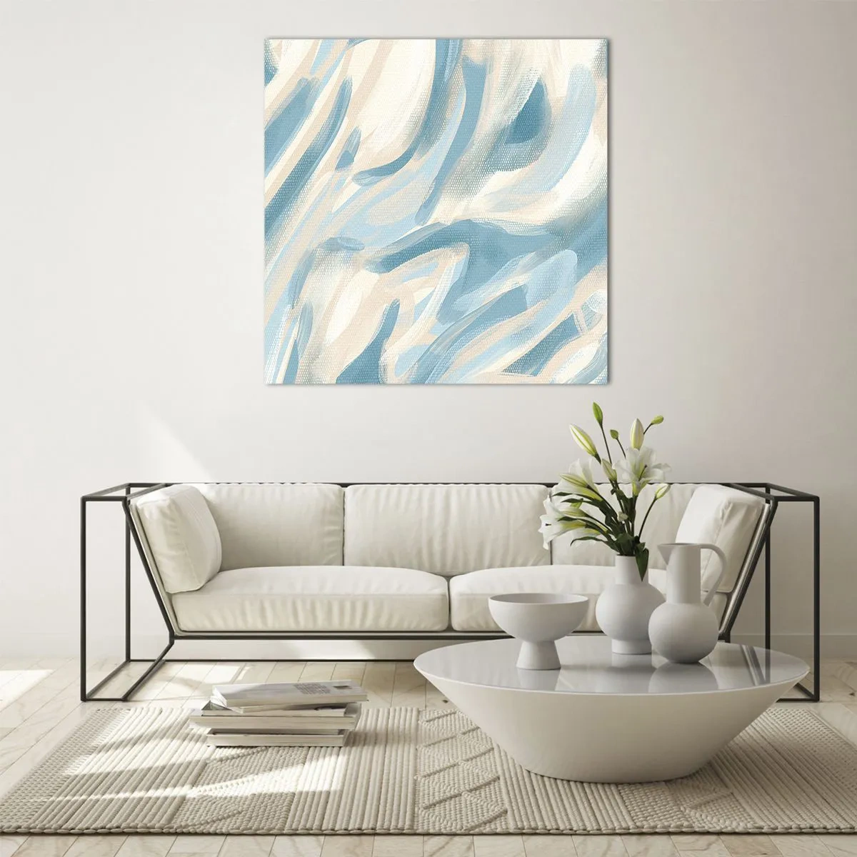 Schilderen op glas - Lente briesjes - 60x60 cm