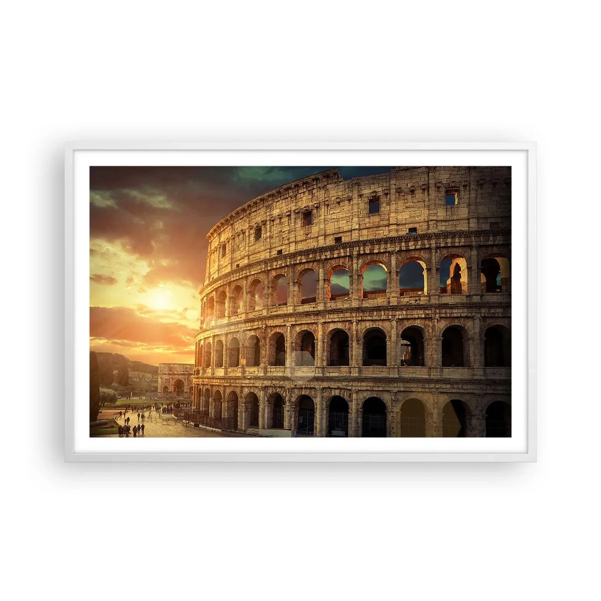 Poster in een witte lijst - Een kolossale indruk - 91x61 cm