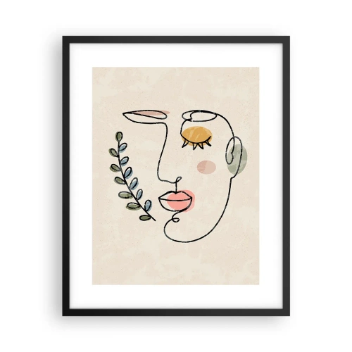 Poster in een zwarte lijst - Vrede gevonden - 40x50 cm