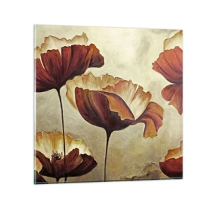 Schilderen op glas - Golvend weiland - 30x30 cm