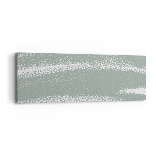 Schilderen op canvas - Abstractie in een winterklimaat - 90x30 cm