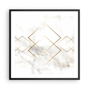 Poster in een zwarte lijst - Een uitzicht tot in het oneindige - 60x60 cm